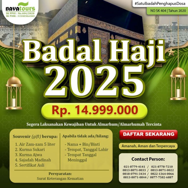 badal haji resmi kemenag ri 2025 dengan nava tour