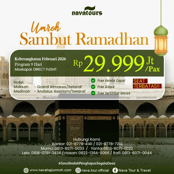 Paket umroh Ramadhan 2026 sambut Ramadhan harga 29 jutaan