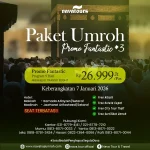 Biaya umroh 2026 paket promo 26 jutaan program 9 hari Nava Tour