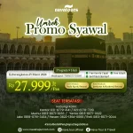 Paket umroh Syawal 2026 promo 27 jutaan program 9 hari Nava Tour