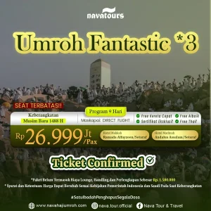 paket umroh promo Juli program 9 hari dengan tiket confirmed