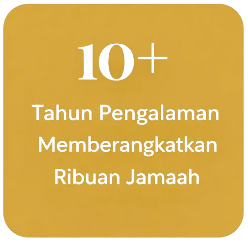 10 tahun pengalaman memberangkatkan ribuan jamaah