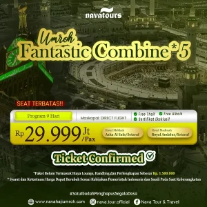 paket umroh all in fasilitas lengkap hotel dekat masjid dan direct flight