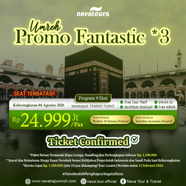 promo umroh agustus harga 24 jutaan dengan program 9 hari dan fasilitas lengkap