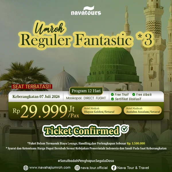 paket umroh juli 2026 program 12 hari direct flight hotel nyaman dan fasilitas lengkap