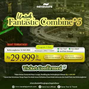 program umroh juli all in 2026 dengan hotel dekat masjid dan fasilitas premium direct flight