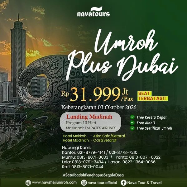 umroh plus dubai nava tour