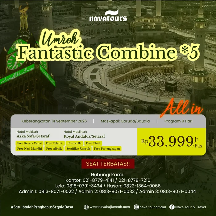 Biaya umroh Fantastic Combine mulai Rp33,9 jutaan