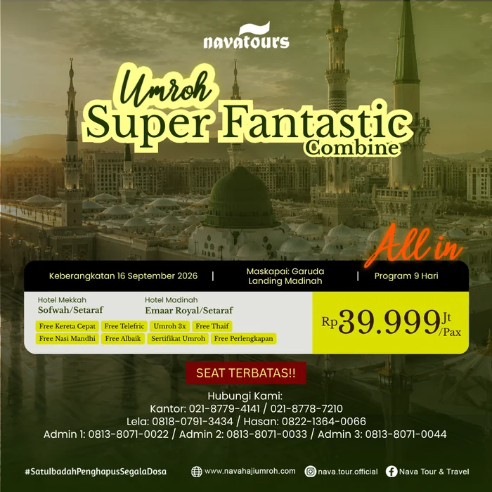 Biaya umroh Super Fantastic Combine mulai Rp39,9 jutaan