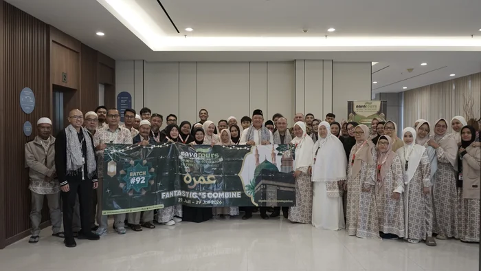 Jamaah Nava Tour saat keberangkatan umroh