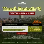 Paket Umroh Fantastic Bintang 3 – 29 Oktober 2026